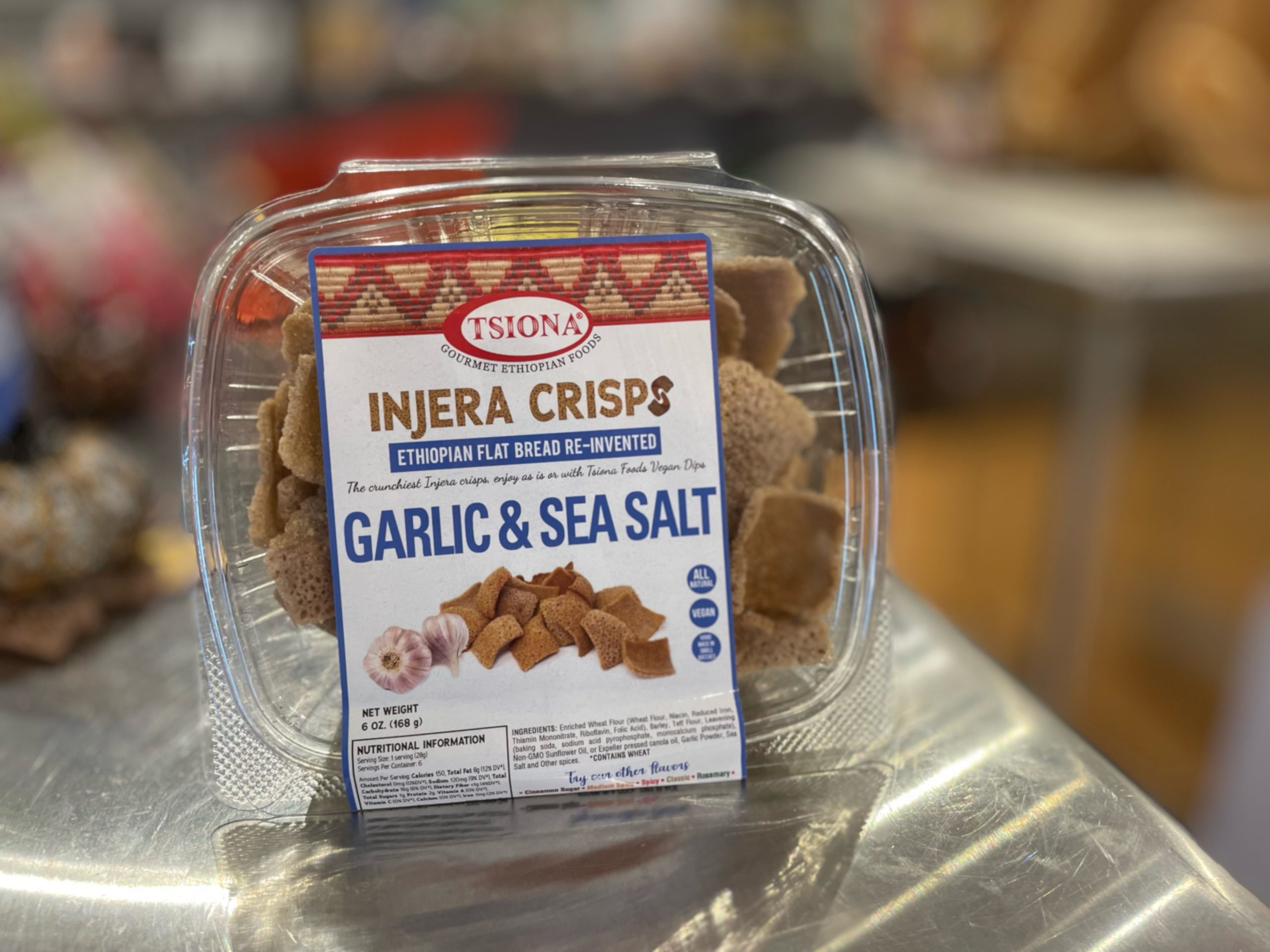 Garlic & Sea Salt Injera Crisps